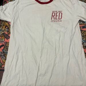 Taylor Swift Red Ringer T-Shirt medium